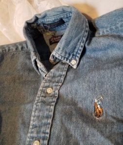 Polo by Ralph Lauren Shirts & Tops - Ralph Lauren Boys Denim Shirt Sz S(6-8) Polo by Ralph Lauren Shirts & Tops - Ralph Lauren Boys Denim Shirt Sz S(6-8)